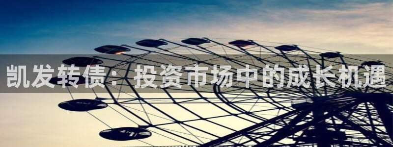 新宝55注册：凯发转债：投资市场中的成长机遇