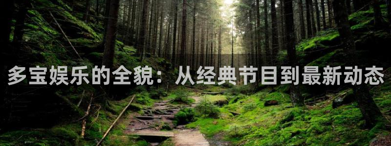 新宝52平台登录：多宝娱乐的全貌：从经典节目到最新动态